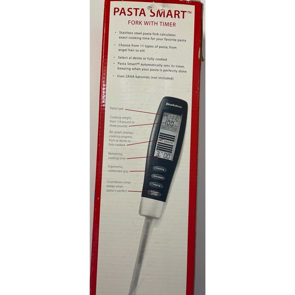 New Brookstone Pasta Smart Fork With Timer Calculates Perfect Cooking - Picture 6 of 6